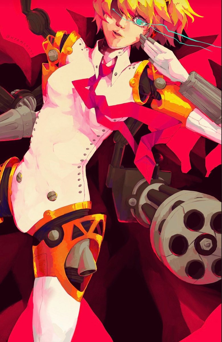 アイギス(ペルソナ3) 「happy #PortfolioDay i draw video game ch」|nyamのイラスト