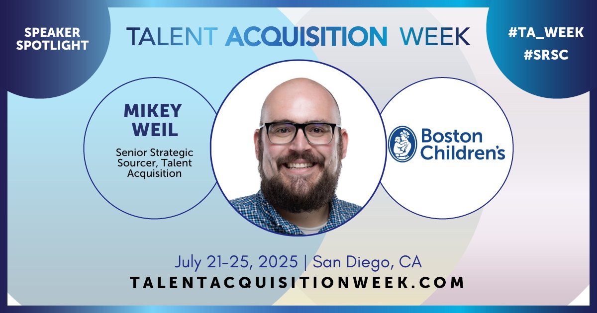 Learn to leverage ChatGPT for a data-driven sourcing strategy with Mikey Weil at TA Week Virtual this July: hubs.ly/Q03ghHQL0 Register before 4/10 to save! #TA_Week #SRSC #recruiting #talentacquisition #sourcing