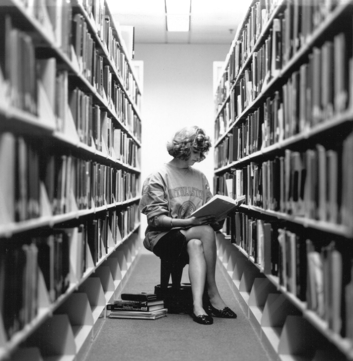 Northeastern's tweet image. Some @NortheasternLib throwbacks in honor of #NationalLibraryWeek 📚