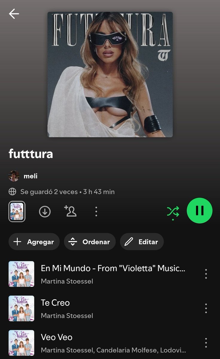 la única playlist que pienso escuchar de acá a octubre