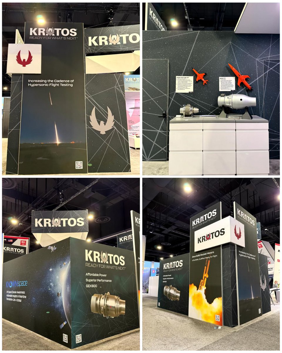 KratosDefense's tweet photo. Check out the XQ-58A Valkyrie @SeaAirSpace booth 1717 and learn how Kratos’ emphasis on cost-effective, high-performance solutions demonstrates a commitment to delivering value for taxpayer investments while addressing critical defense needs. #Kratos #XQ-58A #DefenseTech #Affordability #SAS2025
https://t.co/90q9lcG8GX
