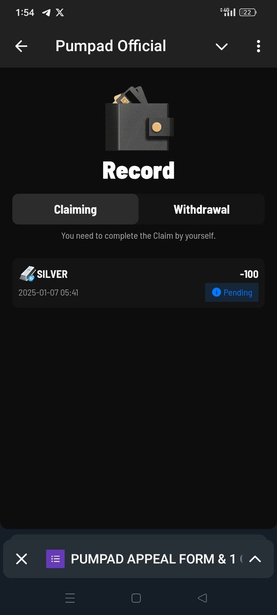 aktaruzzaman557's tweet photo. @pumpad_io How to cancel this withdraw  ,, for this pending reason I can't withdraw my other assets https://t.co/9WdH282Etu