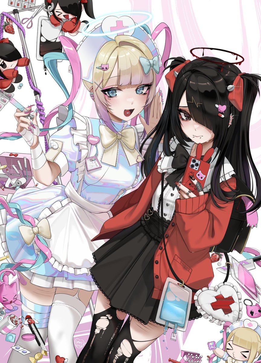 Dakemi_chan's tweet image. Hi!🪽

I draw super detailed illustrations of cute girls!  #PortofolioDay