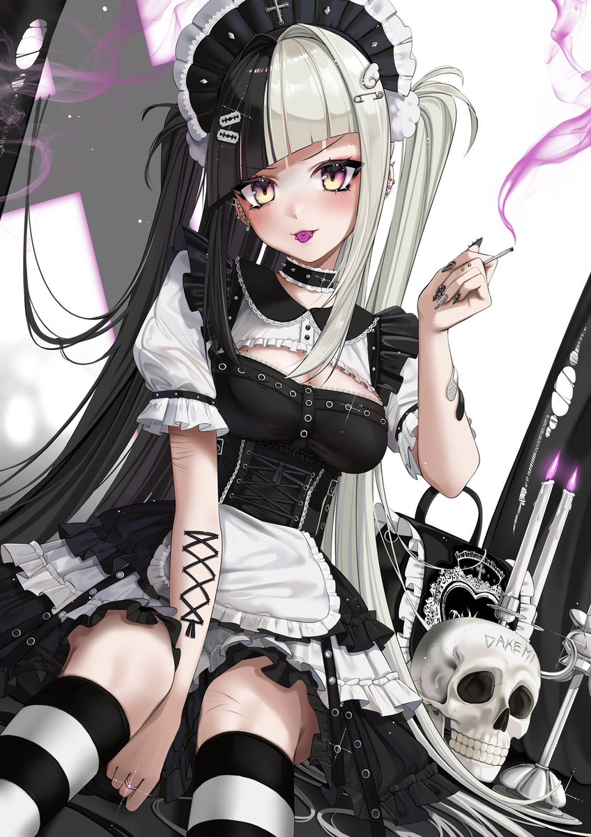 Dakemi_chan's tweet image. Hi!🪽

I draw super detailed illustrations of cute girls!  #PortofolioDay