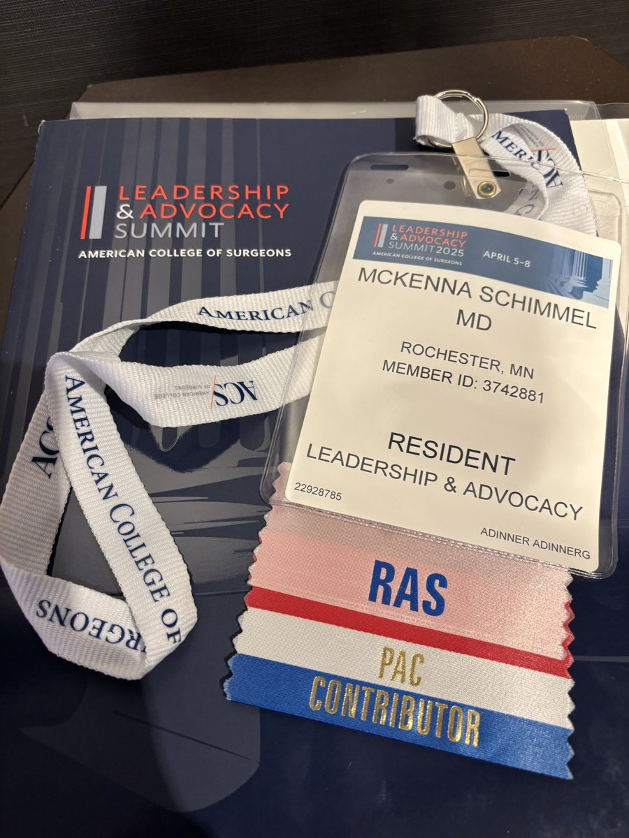 That’s a wrap on #ACSLAS2025! Great weekend on Capitol Hill advocating for the needs of surgeons and our patients with <a href="/AmCollSurgeons/">American College of Surgeons</a> <a href="/RASACS/">RAS-ACS</a>