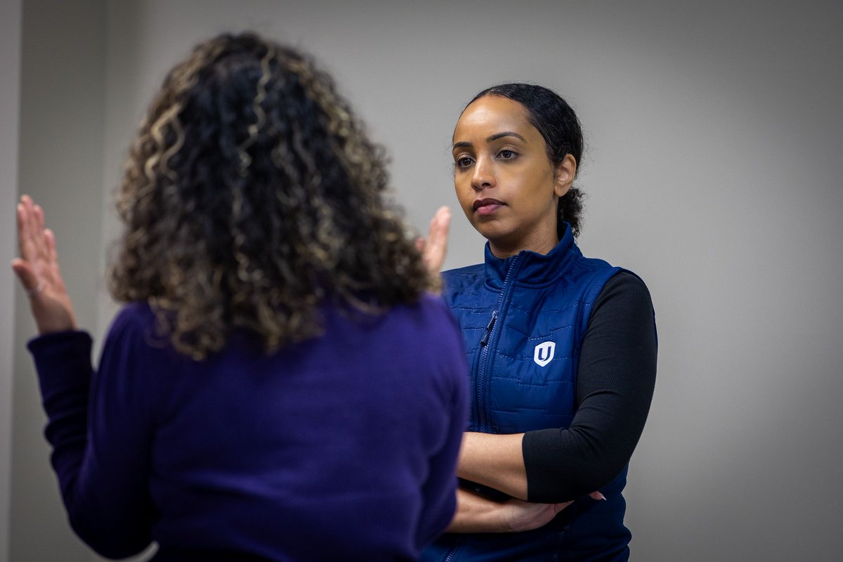 UniforTheUnion's tweet photo. At the second stop of Unifor’s Health Care and Social Services tour, Health Care Director Kellee Janzen, Ontario Regional Director Samia Hashi, and Assistant to the National Officers Kelly-Anne Orr met with frontline workers in Chatham to hear directly from those who keep our health care services running.