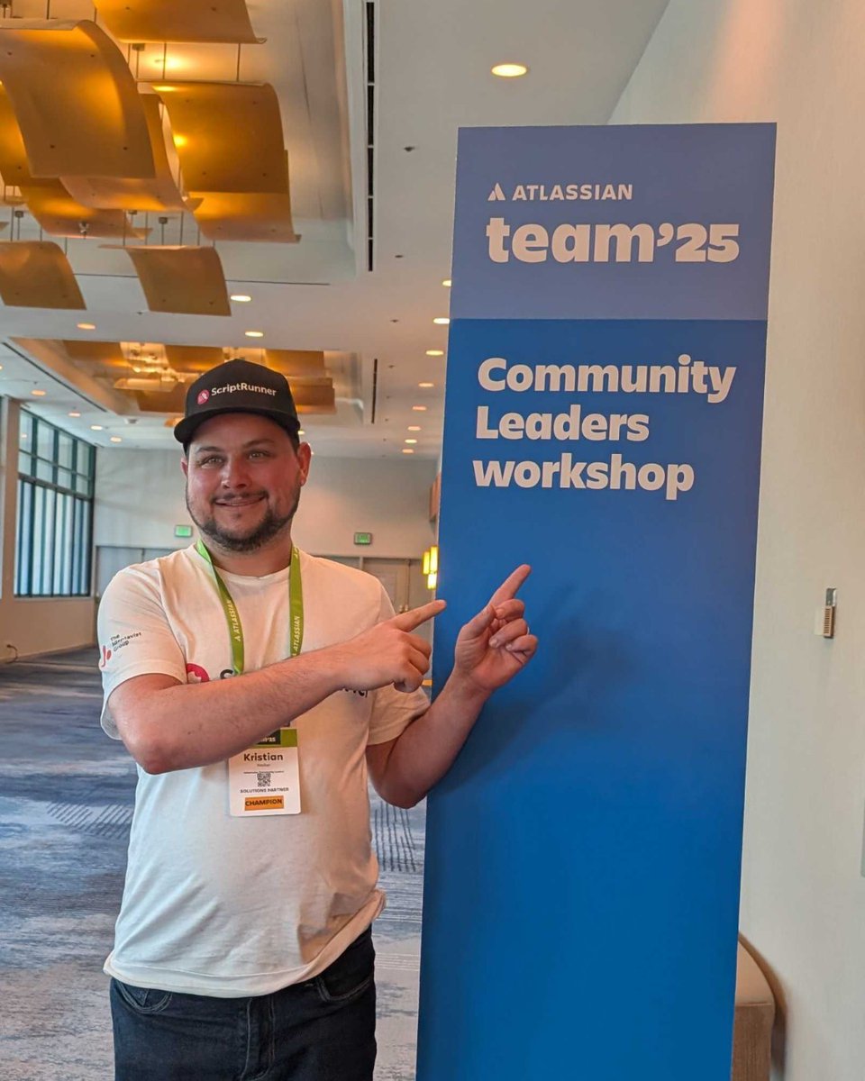 scriptrunnerhq's tweet image. Hello from sunny Anaheim! ☀️
It’s Day 1 at Atlassian #Team25, and the energy is high!
Say hi to the familiar faces from ScriptRunner — you'll find us at Booth 79.
#Team25 #ScriptRunner #AtlassianTeam25 #CommunityVibes