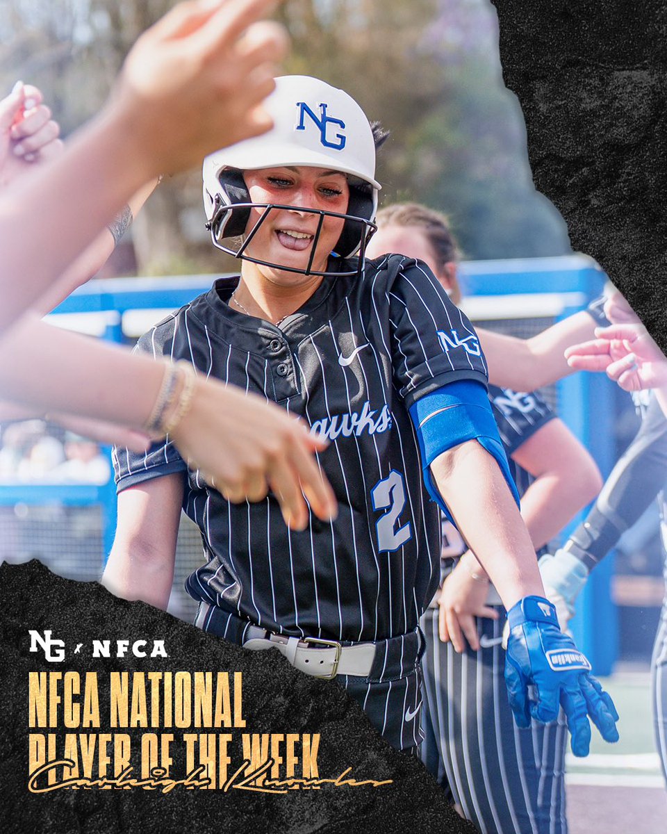 Carleigh Knowles named <a href="/NFCAorg/">National Fastpitch Coaches Association</a> National Player of the Week!!👊

🔗: ungathletics.com/news/2025/4/8/…