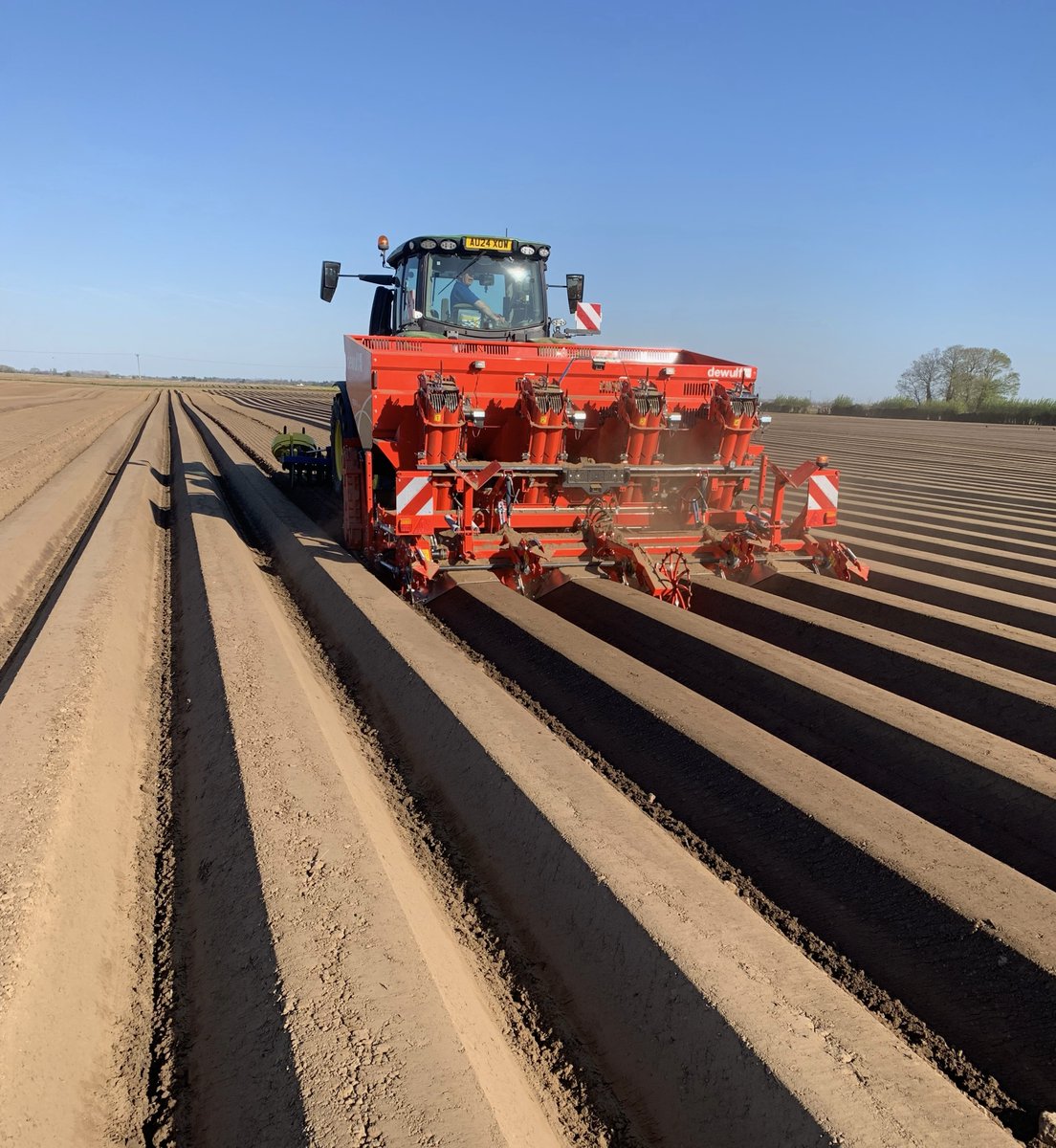 Another <a href="/dewulf_group/">dewulf</a> CERTA making those perfect lines in Cambridgeshire today 🥔 🌱! 

For more information on any of our products please contact our sales team 👇
📞Cambridgeshire Depot 01733 215921
📞Yorkshire Depot 01482 241077
📧info@agvantage.co.uk