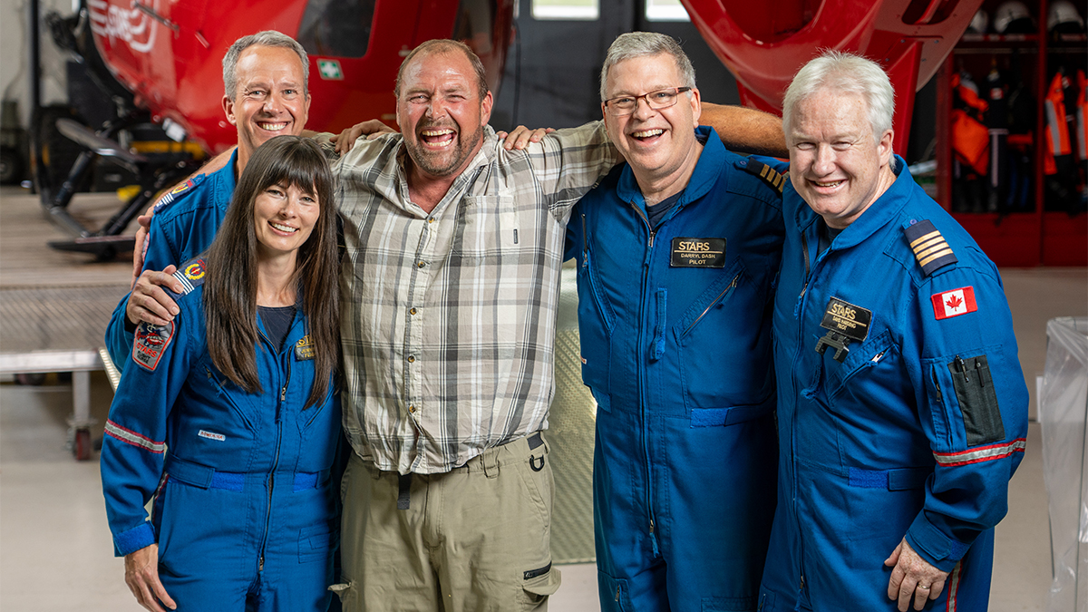 For 40 years, STARS crews have delivered critical care to patients like Sean—whenever and wherever. 🚁

See first-hand how Sean and his family got their second chance: stars.ca/patients/sean-…