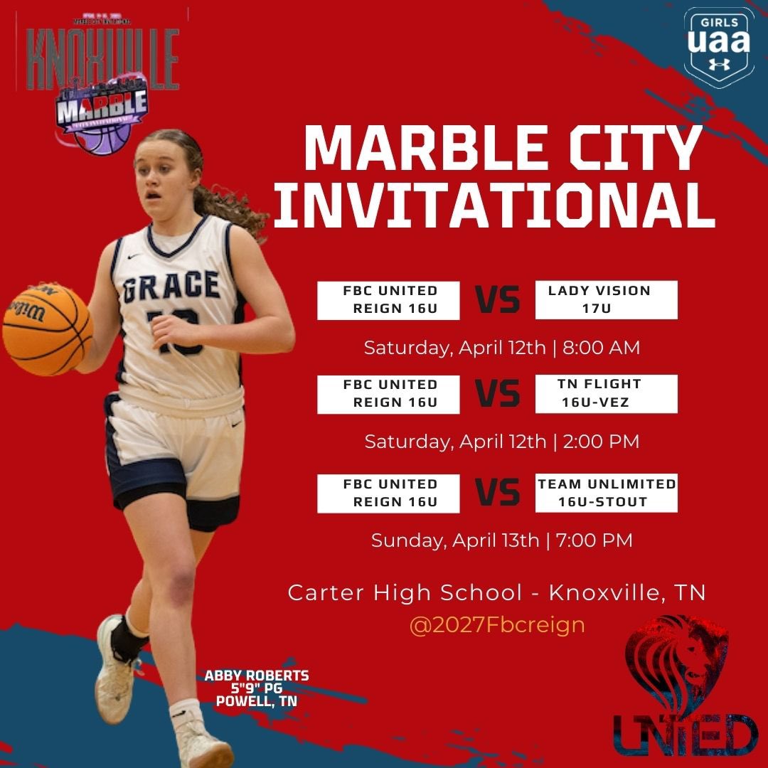 Abby Roberts (@abbyroberts_13) on Twitter photo Looking forward to this weekend!! Come out and watch us play!!
<a href="/2027Fbcreign/">FBC Reign 2027 GUAA</a> <a href="/GCARamsWbb/">GCA Rams Women’s Basketball</a> <a href="/InsiderExposure/">InsiderExposure</a> <a href="/SportsTnEast/">East TN Girl’s Prep Sports Hub</a> <a href="/5StarPreps/">5Star Preps</a> <a href="/PGHTennessee/">Prep Girls Hoops Tennessee</a> <a href="/prepxtra/">PrepXtra</a> <a href="/BCATHOOPS/">BCAT</a> Looking forward to this weekend!! Come out and watch us play!!
<a href="/2027Fbcreign/">FBC Reign 2027 GUAA</a> <a href="/GCARamsWbb/">GCA Rams Women’s Basketball</a> <a href="/InsiderExposure/">InsiderExposure</a> <a href="/SportsTnEast/">East TN Girl’s Prep Sports Hub</a> <a href="/5StarPreps/">5Star Preps</a> <a href="/PGHTennessee/">Prep Girls Hoops Tennessee</a> <a href="/prepxtra/">PrepXtra</a> <a href="/BCATHOOPS/">BCAT</a>
