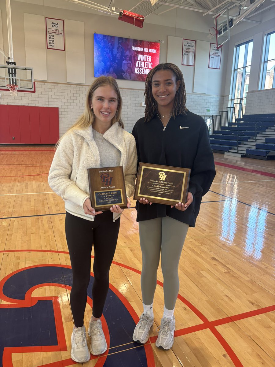 Congratulations to Camille Cranshaw and Caroline Kroh. Thank you for your leadership this season!