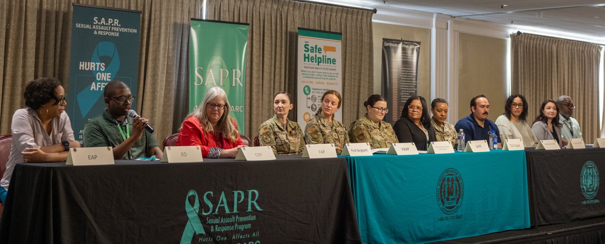 Team_Tinker's tweet image. As part of Sexual Assault Awareness and Prevention Month, the #TeamTinker SAPR Office held a panel this morning titled &quot;Bridging the Gap,&quot; bringing trauma-informed specialists together to share a comprehensive guide to available resources on and off base. #TinkerStrong #SAAPM