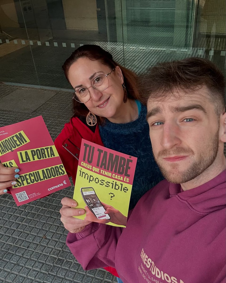 StVicencECPodem's tweet photo. Els @SomComuns tanquem la porta als especuladors 🚪❌

No permetrem que els grans oligarques i fons voltors continuïn fent d’un dret com l’habitatge el seu casino particular 🤬

Des dels Comuns ens tindreu davant ✊ https://t.co/CebZyqpdZL