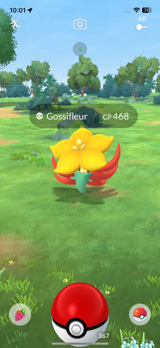 PokeNOBU's tweet photo. Gossifleur is here in Pokémon GO! 🤩🌺

#PokemonGO #Gossifleur @pogo_central https://t.co/RNt3QDKMYS