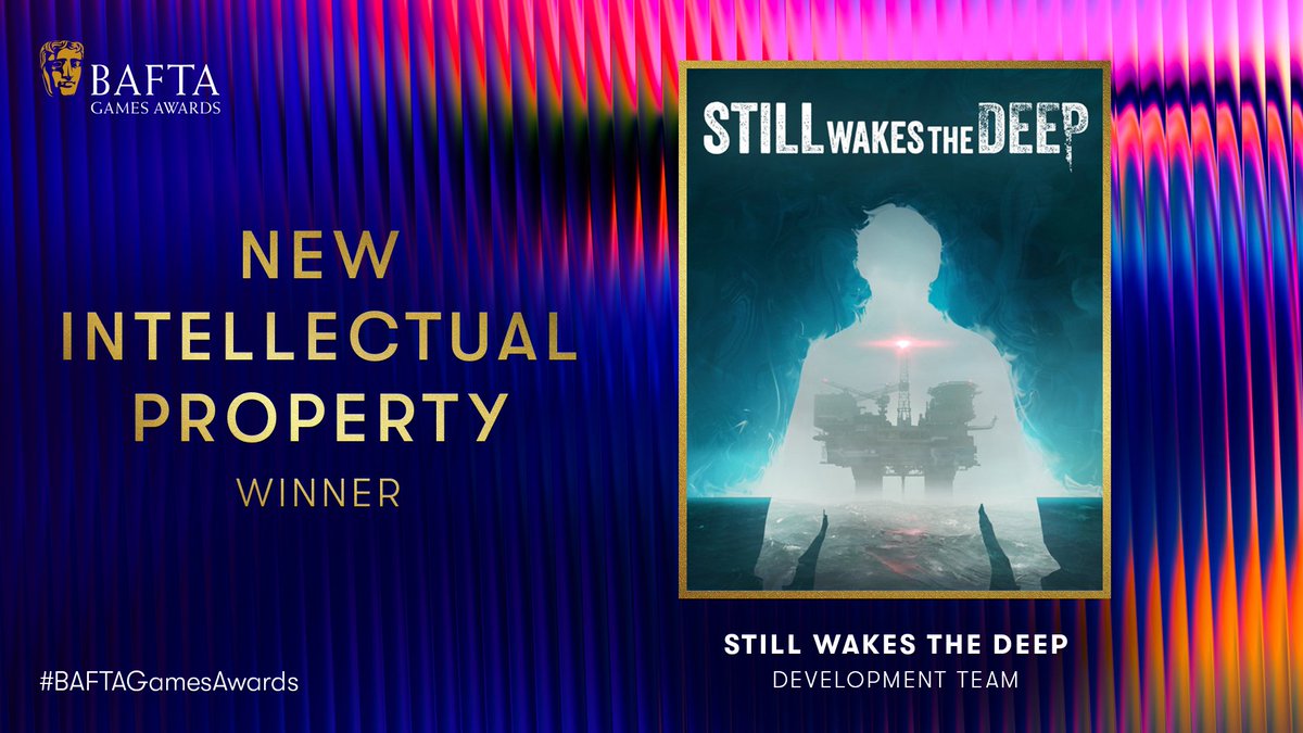kjartys's tweet photo. Our game Still Wakes the Deep just won 3 BAFTAs! Wooo!! 🥳 https://t.co/A3owxbIHC8