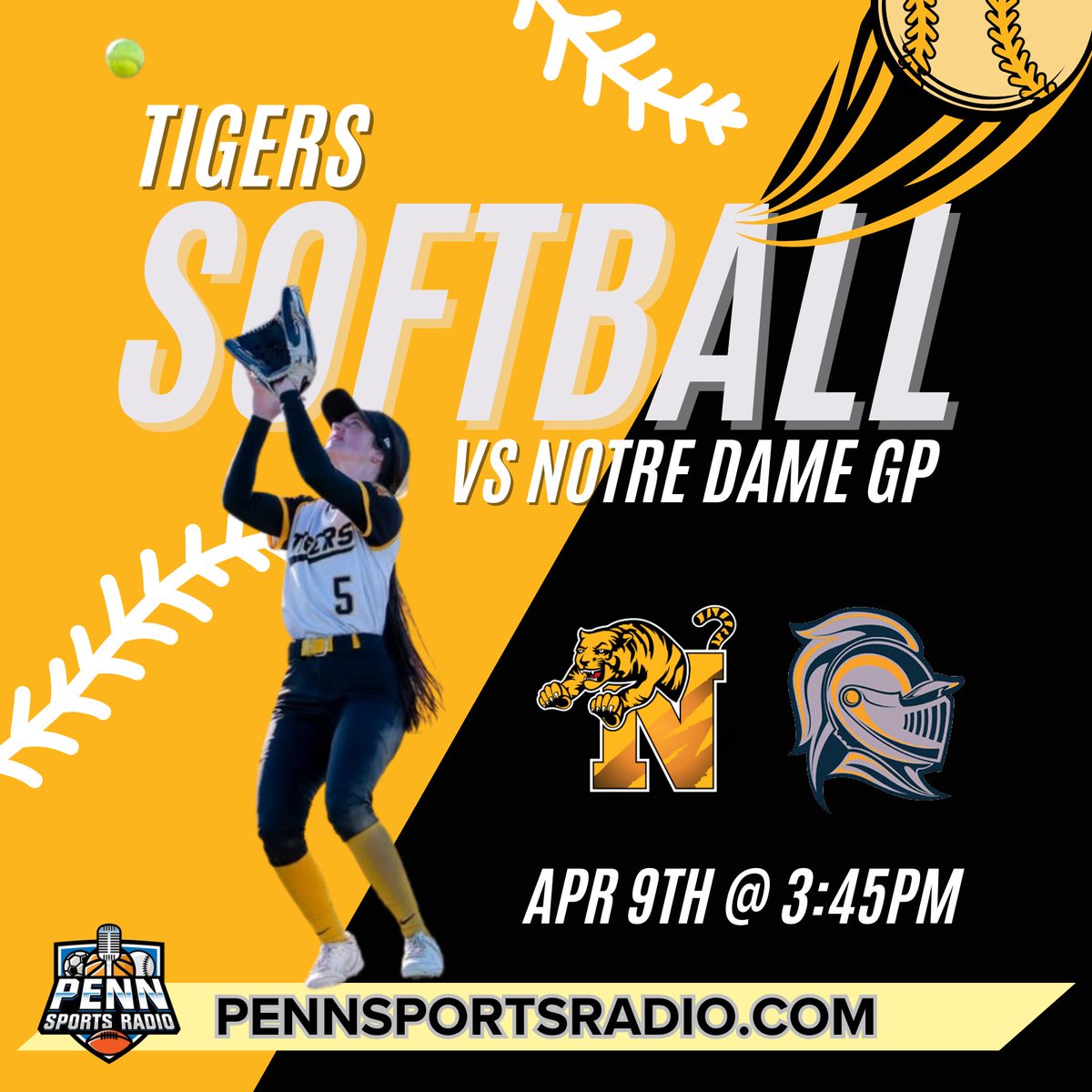 We head to Easton tomorrow as 2 top teams in the <a href="/Colonial_League/">Colonial League</a> face off with <a href="/NWtigerSoftball/">NW TIGER SOFTBALL</a> and <a href="/NDGPsoftball/">Notre Dame Crusaders Varsity Softball</a> 

<a href="/tonysibilla/">Tony Sibilla</a> and <a href="/KeithGroller/">Keith Groller</a> have the call LIVE! Broadcast link in bio or go to pennsportsradio.com