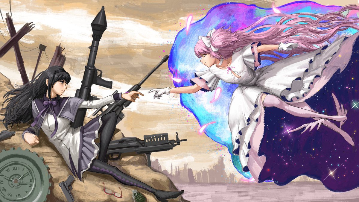 暁美ほむら ,鹿目まどか ,アルティメットまどか 「#PortfolioDay I art」|tann 🔜 AnimeNightMartのイラスト