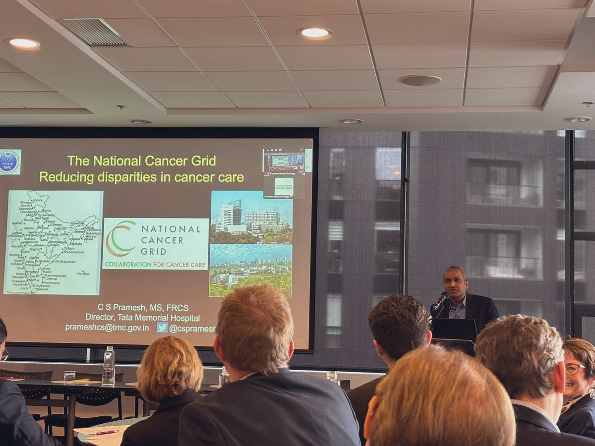 Viji Venkatesh 🇮🇳 وجی وینکٹیش (@vijivenkatesh) on Twitter photo Annual Meeting 2025 <a href="/csoncol/">Common Sense Oncology</a> in Montreal
<a href="/cspramesh/">Pramesh CS</a> Keynote Address Session presenting on <a href="/CancerGridIndia/">NationalCancerGrid</a> - a network of existing cancer centres promoting equity in cancer care Annual Meeting 2025 <a href="/csoncol/">Common Sense Oncology</a> in Montreal
<a href="/cspramesh/">Pramesh CS</a> Keynote Address Session presenting on <a href="/CancerGridIndia/">NationalCancerGrid</a> - a network of existing cancer centres promoting equity in cancer care