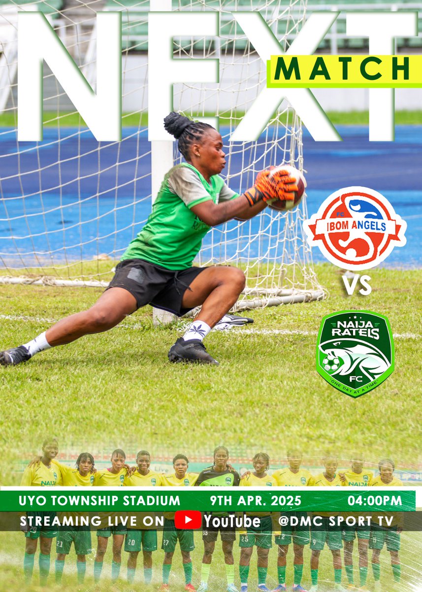 NaijaRatelsFc's tweet photo. We go again March day 11  watch live on YouTube @dmcsporttv https://t.co/1wl5uVe3vp
