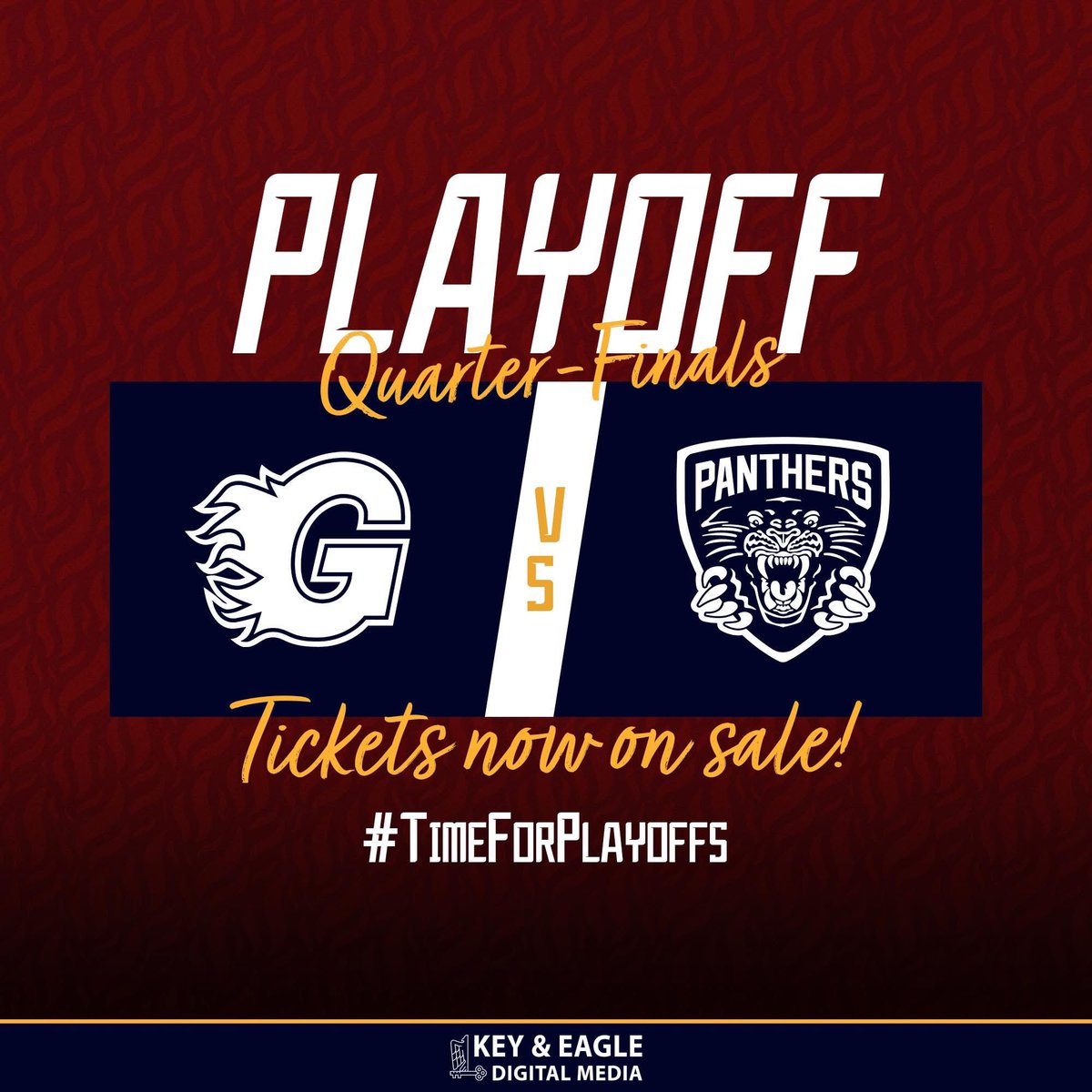 flamesicehockey's tweet photo. The regular season is over. It’s #TimeForPlayoffs! 🏆
Only 1️⃣4️⃣3️⃣ tickets remain for Saturday and they’re selling fast! Don’t miss out, get yours now🔥
🎟️ https://t.co/0MOjYzxjYr
#Guildford #FlamesIHC #EIHL #IceHockey #GuildfordFlames https://t.co/szrC1yJRAu