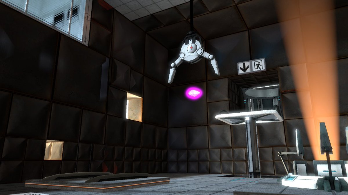 GLaDOS_RoboLady's tweet photo. I found this strange, pink glowing crystal thing floating around in one of the chambers.

Naturally, I'm testing to see if I can just, you know, take it for experimentation. https://t.co/gaxjf8JRPW
