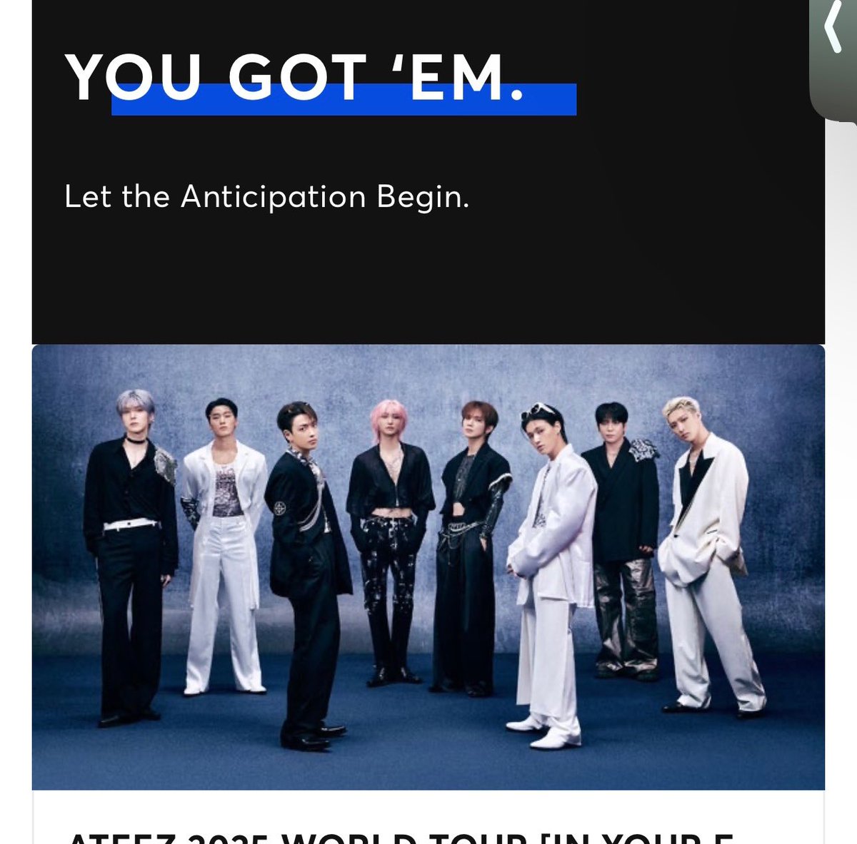 Flora110518's tweet photo. WE STILL GOT THOSE TICKETS 👅👅👅
#ATEEZ #ATEEZTour https://t.co/XdCwes2a5X