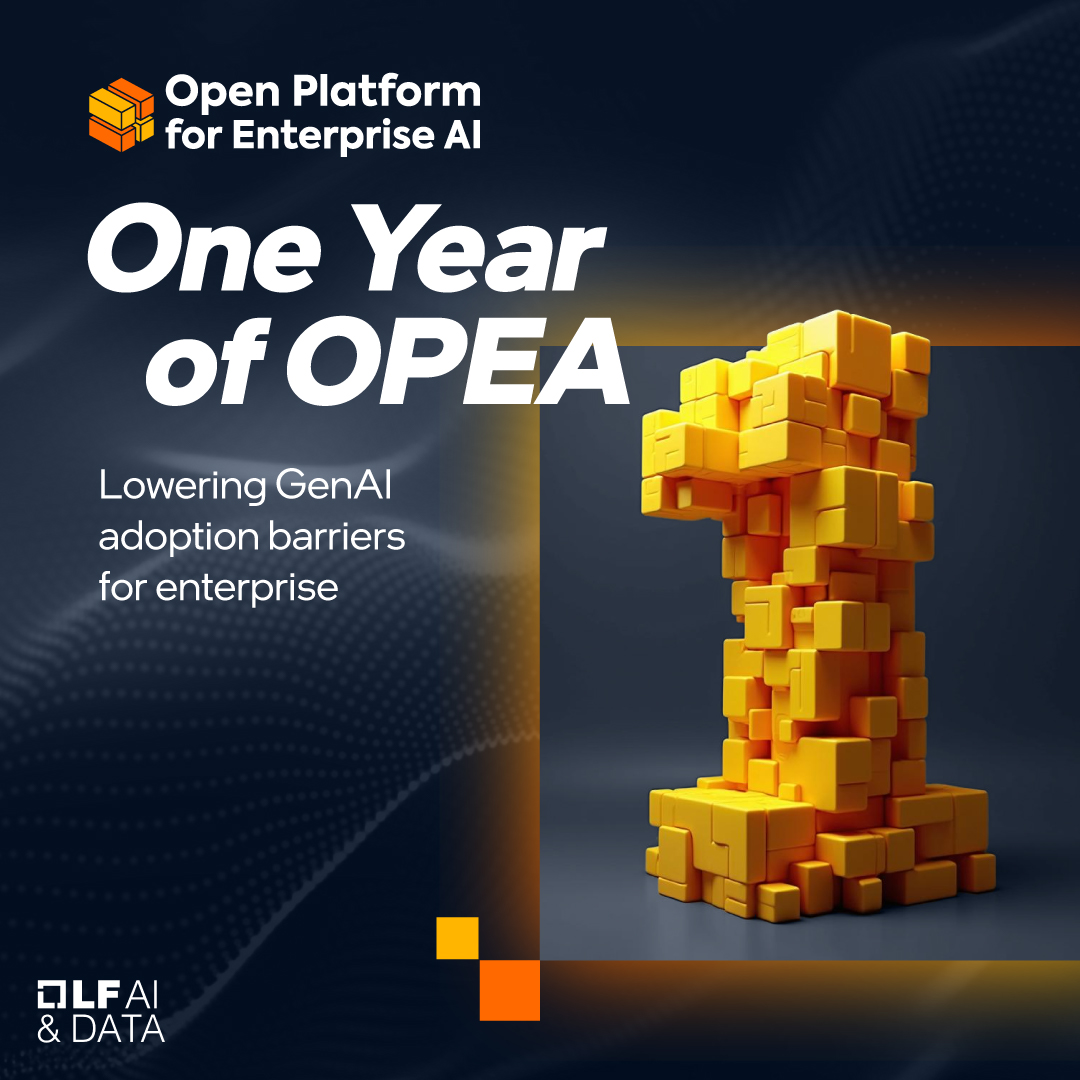 OPEAdev's tweet image. OPEA started as an internal whitepaper. One year later, it’s powering GenAI deployments from Dell to the UN.
Intel’s Dr. Malini Bhandaru and Rachel Roumeliotis share what’s new, what’s next—and how open source is making GenAI work for enterprises: opea.dev/one-year-of-op…