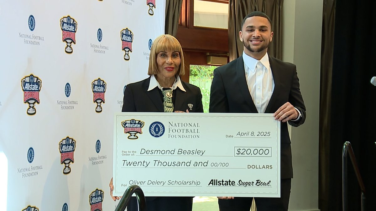 Allstate Sugar Bowl recognizes 37 student-athletes at 2025 Awards Luncheon trib.al/Ps3jYuv