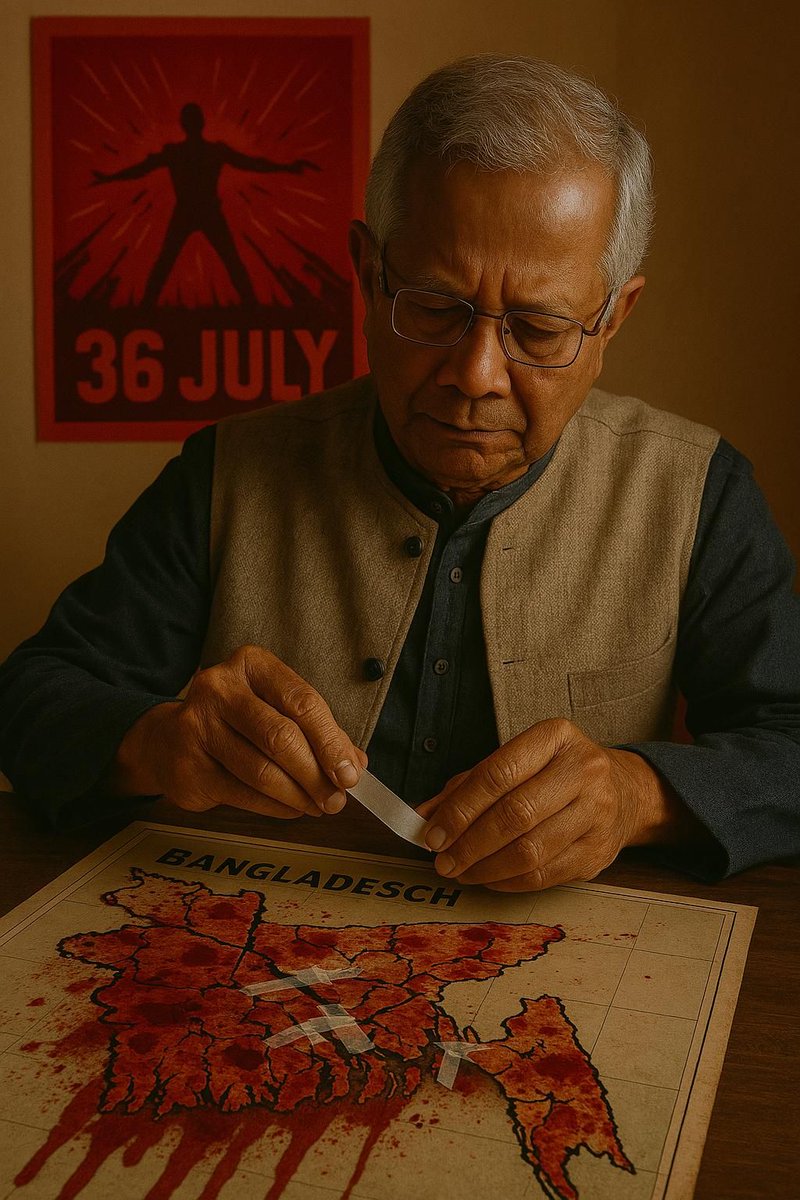 Dr. Yunus is fixing a broken nation—a nation soaked in the blood of its own people, who sacrificed themselves in hoping for change.
#BanAwamiLeague