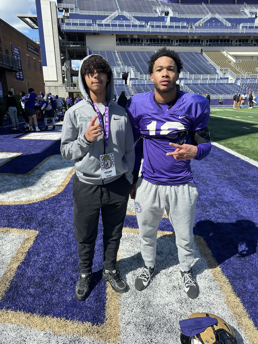 Spent the day sideline watching <a href="/JMUFootball/">JMU Football</a> gear up for Spring Ball thanks to my coach <a href="/_coach_noonan_/">Coach Noonan</a> , <a href="/KettleRunFB/">Kettle Run Football</a> and <a href="/JMUFBRecruiting/">JMU Football Recruiting</a> ! 

I got to ask each of the below what piece of advice they had for me as a HS Freshman on Varsity with a dream of playing in college.