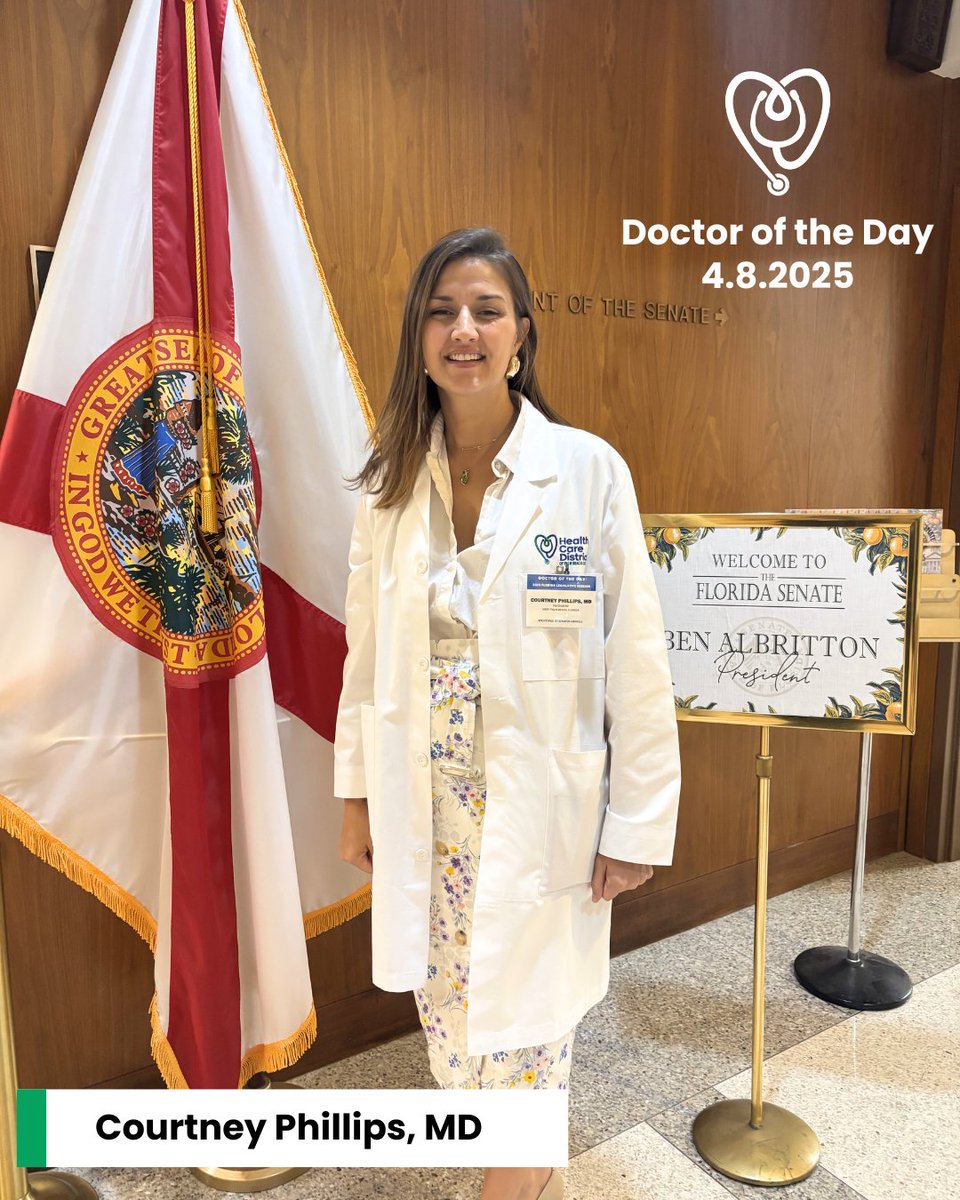 Health Care District of Palm Beach County (@healthcaredist) on Twitter photo Today, Dr. Courtney Phillips, our VP of Behavioral Health, had the distinct honor of serving as Doctor of the Day - bringing our mission to #CareForAll to Florida’s Capitol! A special thank you to Senator <a href="/Gayle_Harrell/">Gayle Harrell</a> for sponsoring Dr. Phillips and for her support. Today, Dr. Courtney Phillips, our VP of Behavioral Health, had the distinct honor of serving as Doctor of the Day - bringing our mission to #CareForAll to Florida’s Capitol! A special thank you to Senator <a href="/Gayle_Harrell/">Gayle Harrell</a> for sponsoring Dr. Phillips and for her support.