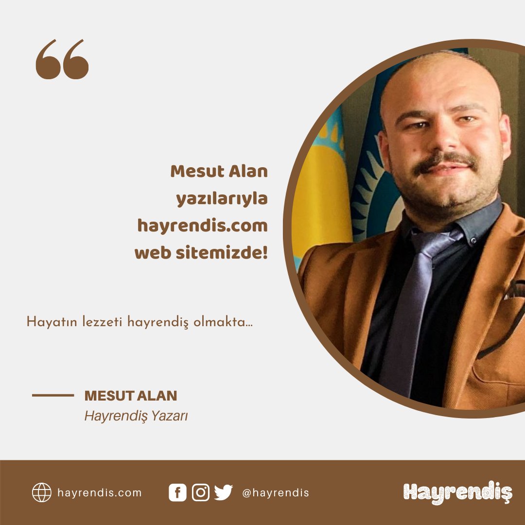 Hayrendis's tweet photo. Mesut Alan'ın yazdığı yazılar web sitemizde sizlerle.

https://t.co/hWQULTq4zd https://t.co/Y1YAPZS98Q