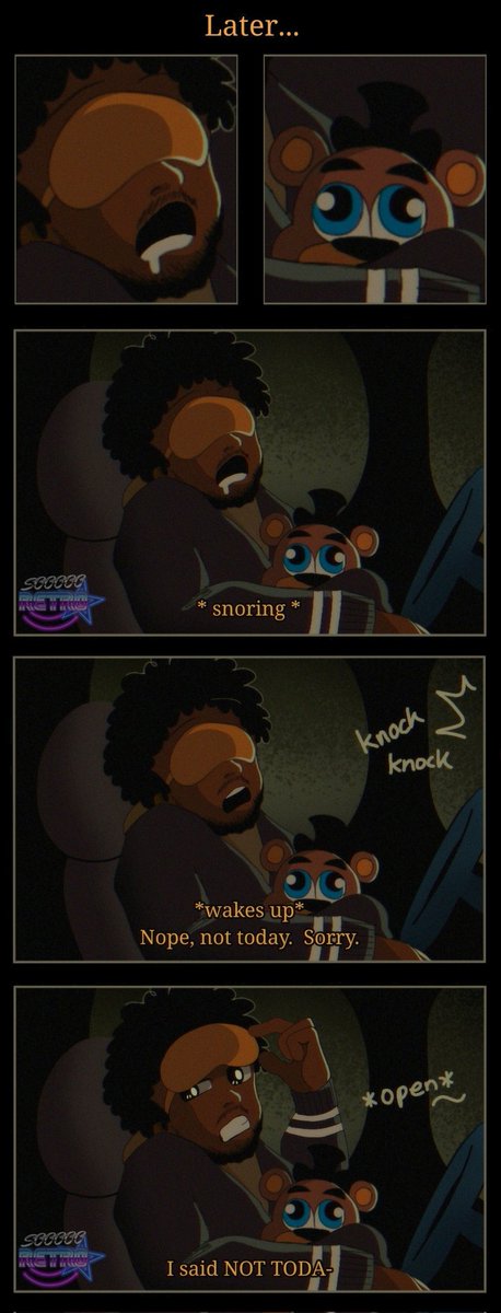 soooooretro's tweet photo. How the animatronics get around in the 2nd movie
#fnaf #fnaf2 #fnafmovie #fnaf2movie #FNAFMovie2 #fnaffanart #FiveNightsAtFreddys https://t.co/Gt93Z1Tqz6