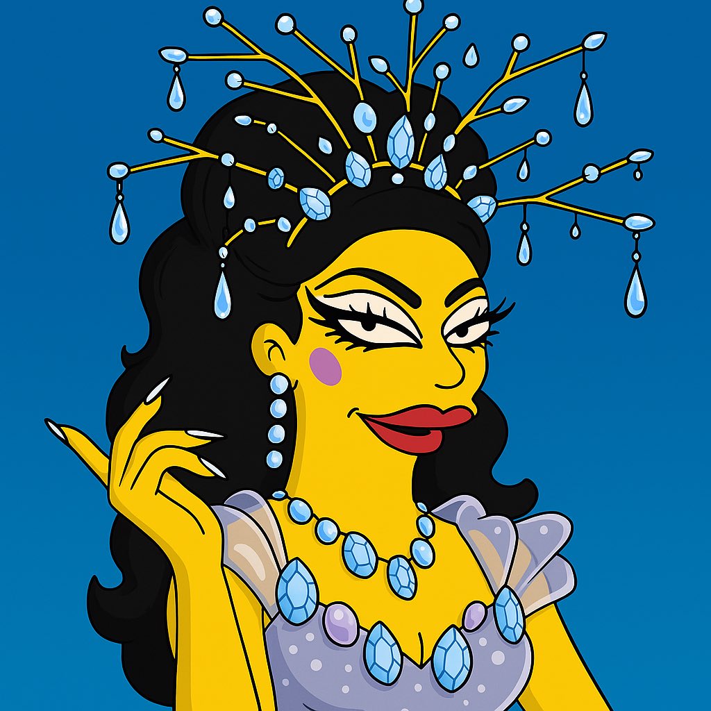 johnclar82's tweet photo. Siempre con ella!! @jewelssparkles_ 🩵#TEAMJEWELSSPARKLES
#simpsonsstyle https://t.co/GB6vwpWqRm