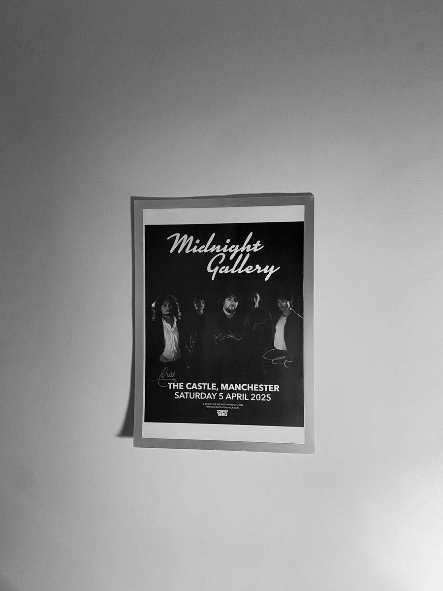mgallerymusic's tweet photo. Still can’t get over Saturday night at The Castle, Manchester — one for the books.

The remainder of our exclusive merch from the show is now available online for the first time ➡️

▶️ Latest single ‘Seven’ on Limited Edition CD.
▶️ Hand-signed poster from The Castle show. https://t.co/gIqUvENkfL