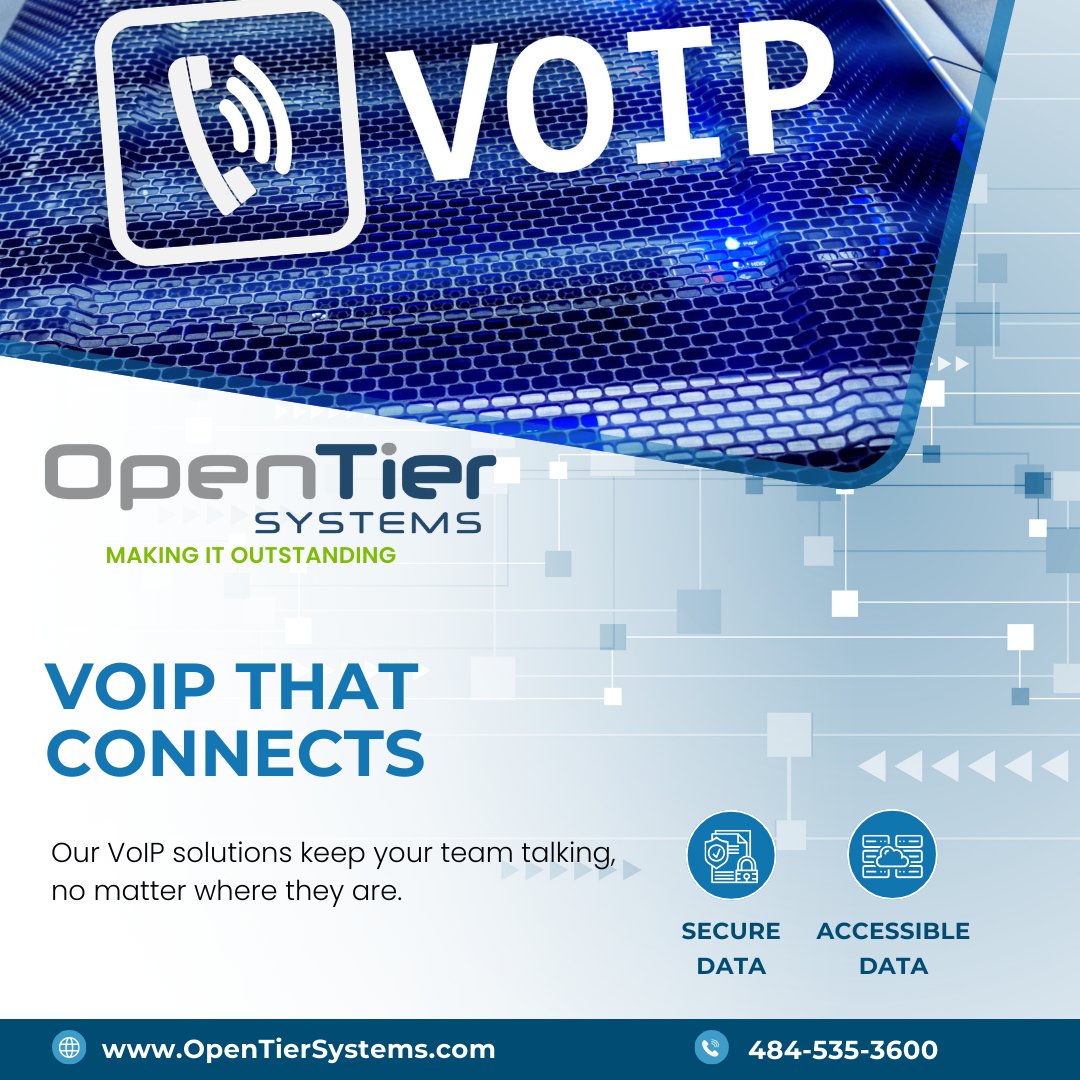 OpenTierSystems's tweet photo. Our VoIP solutions keep your team talking, no matter where they are. A regional client boosted call quality and cut costs with our system. Upgrade your comms – contact us! 

https://t.co/LCD6DN1rtL 

#ITComms #OpenTierSystems #BusinessCommunication #TechSolutions #VoIP https://t.co/e6xuuG4w7I