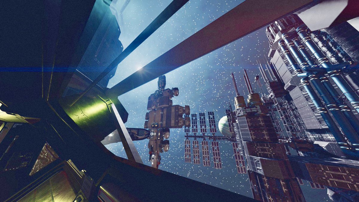 AlexCreo's tweet photo. #Space construction
#Oracle #EventHorizon #Starfield #LowAngleView https://t.co/HwEcKwiKyy