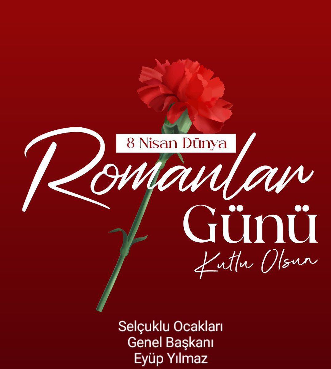 eyupyilmazey's tweet photo. Kültürümüzün ayrılmaz bir parçası, yaşamın neşesi, sanatları, müzikleri, yaşam sevinçleri ve dayanışmalarıyla toplumumuza değer katan tüm Roman vatandaşlarımızın
8 Nisan Dünya Romanlar Günü’nü en içten dileklerimle kutluyorum.

Birlikte daha güçlü ve daha güzeliz. https://t.co/Nrx7SHmDx2