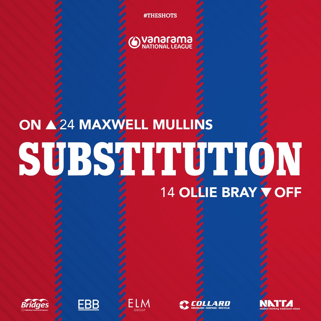 78' | Bray comes off after a fine performance 🤝

🔴 1-1 🟡
