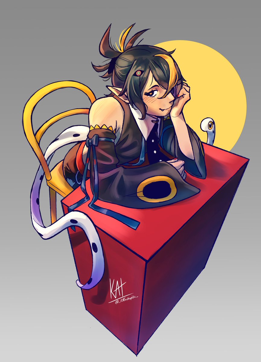 _KATastroph1c_'s tweet image. Heh. I&apos;m Kat. Full name, Heh,,,, KATastrophic 😼

My commissions are almost always open. Shoot me a dm on here or any platform I&apos;m available on and I will see what I can do for you!

My linktree contains my carrd with all of my commission info in it!
[linktr.ee/katastroph1c]
