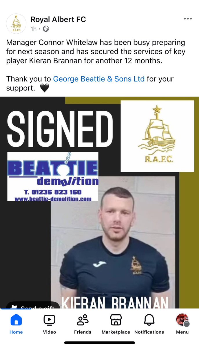 The club are delighted to announce that Kieran has agreed to stay at the club for another season , a massive statement from everyone at the club <a href="/Pyramidpro2025/">Pyramid Promotions</a>  <a href="/SMMediaEnt/">SM Media</a>  <a href="/GroundhopScot/">GroundhopScot 🏴󠁧󠁢󠁳󠁣󠁴󠁿</a>  <a href="/KieranBrannan17/">Kieran Brannan</a>