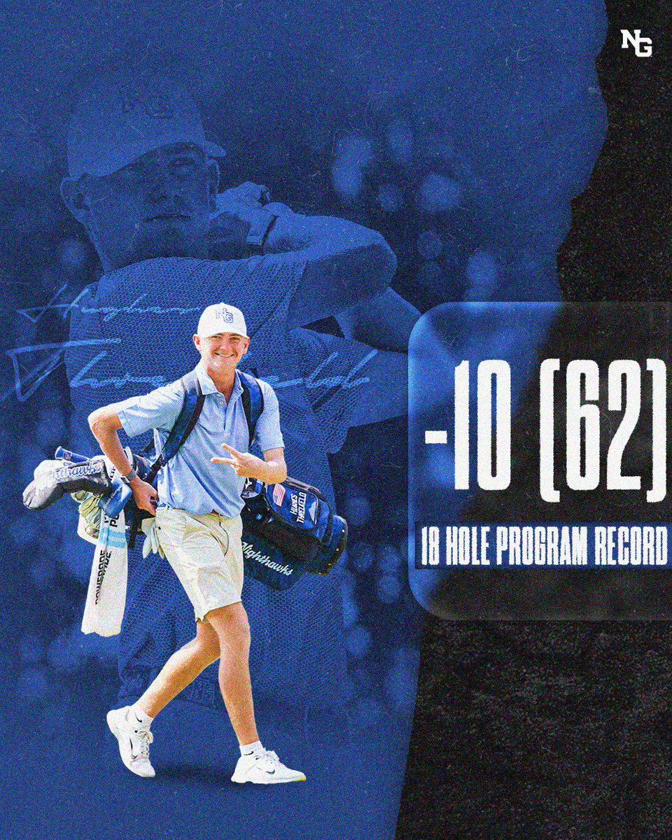 𝐏𝐫𝐨𝐠𝐫𝐚𝐦 𝐑𝐞𝐜𝐨𝐫𝐝‼️

Hughes Threlkeld shoots 10-under in the final round of the UWF Invitational and sets a new 18 hole program record! #HawkEm