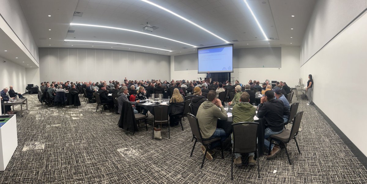 CHierden's tweet photo. AB milk,  spring producer mtg https://t.co/FBGd5Rglt3