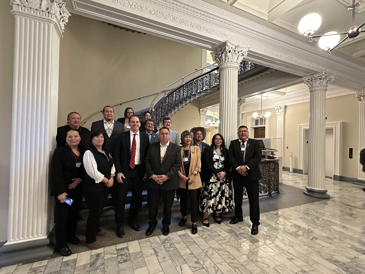 RoundRockRabbit's tweet photo. Ahéhee’ @TreasuryDepSec for our meeting today with the Coalition of Large Tribes (COLT) on unleashing American Indian economic potential, deregulating tribal economies, and advancing the sovereign to sovereign relationships bw our tribes and the US Govt. https://t.co/3cQVY28Arh