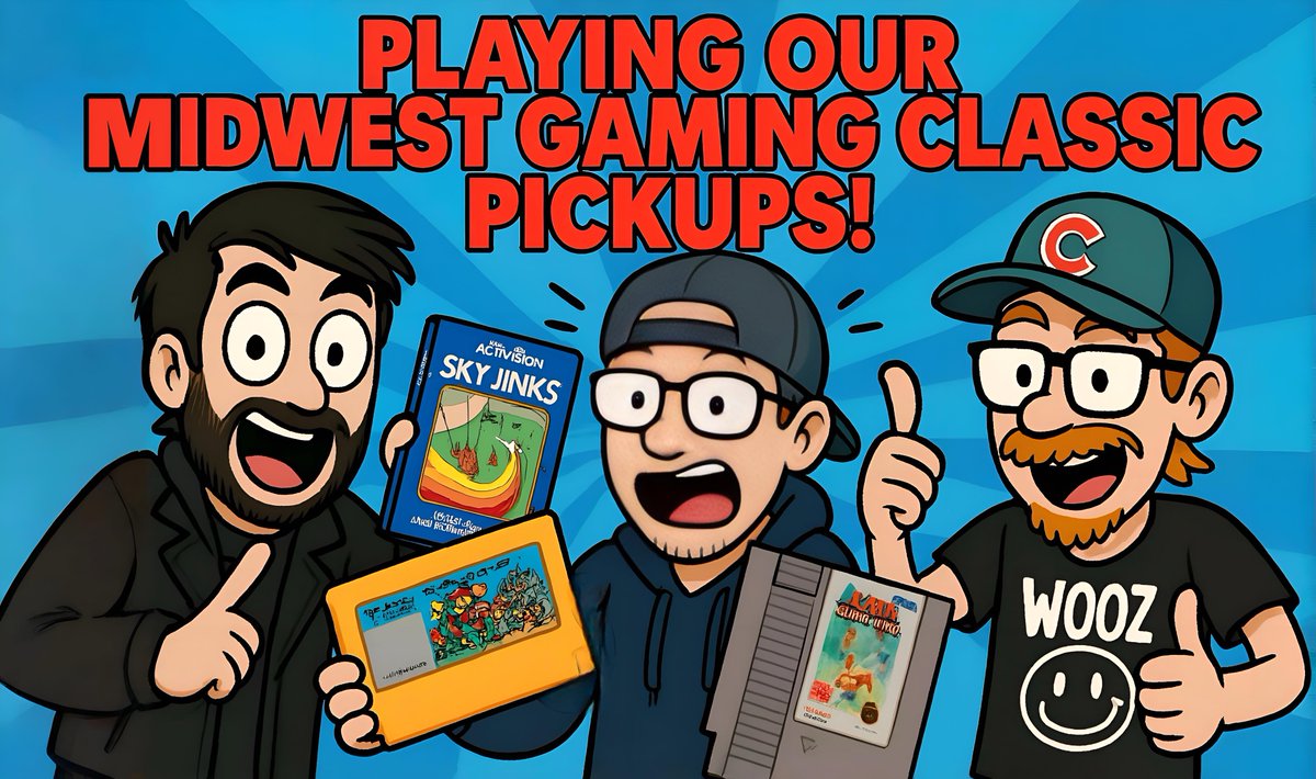 TheGameBeaters's tweet photo. LIVE! Tonight @ 7PM CST!
We're playing the games we picked up at Midwest Gaming Classic!
Not just the $10 Kitsch Kombat stuff but the other stuff you haven't seen yet!
Join us live and see what made the cut
https://t.co/aaAqqwl3HL
#MGC2025 #RetroGaming #GameBeaters https://t.co/UKvQ8SilwG