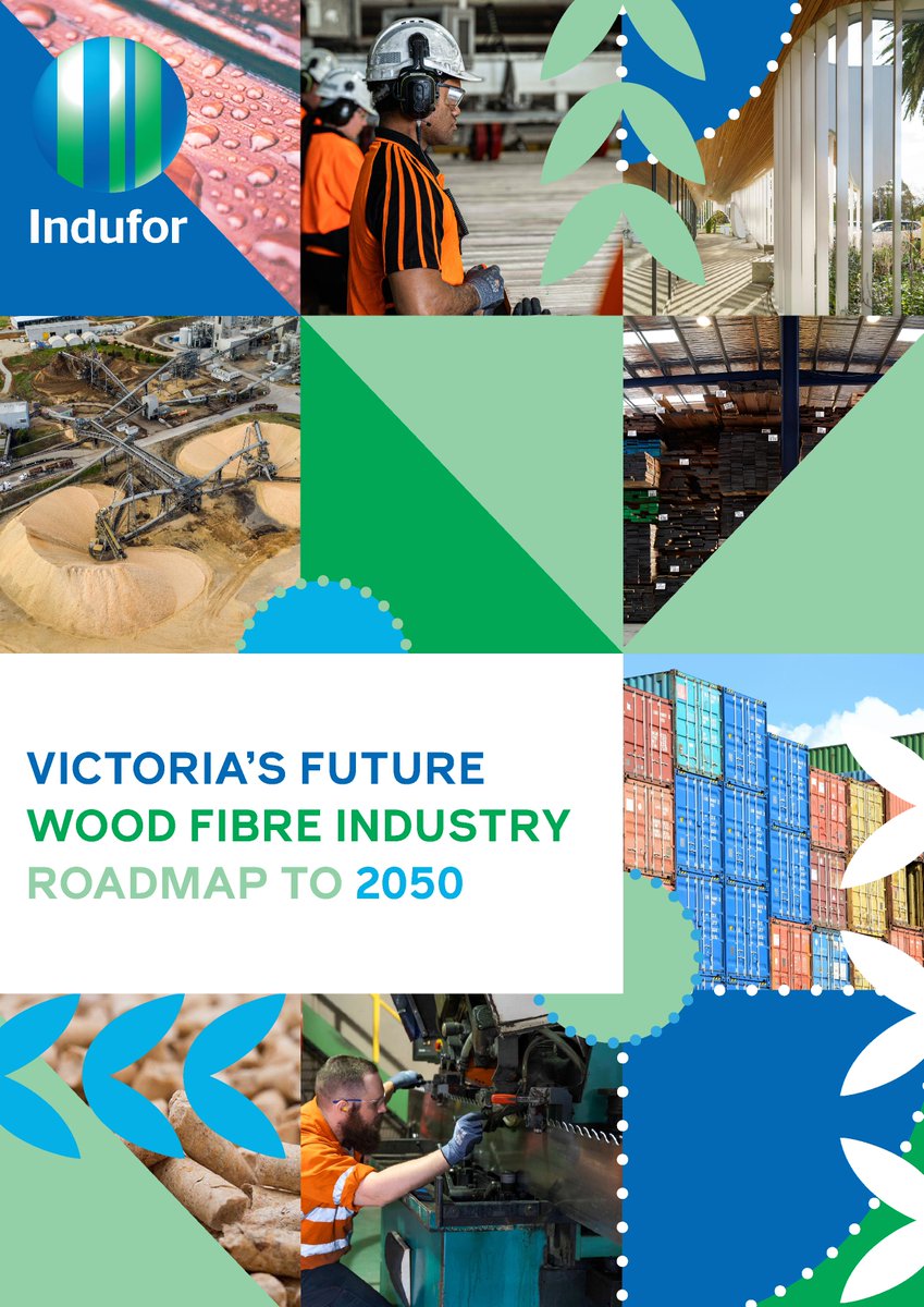 VFPAonline's tweet photo. 🌱 Today, VFPA is proud to launch the Victorian Wood Fibre Roadmap to 2050 – a bold strategy to position Victoria as a global leader in sustainable wood fibre, advanced manufacturing, and next-gen biomaterials.

Read more + download: https://t.co/sVqkDR8YtI https://t.co/V8CppJ7ojW