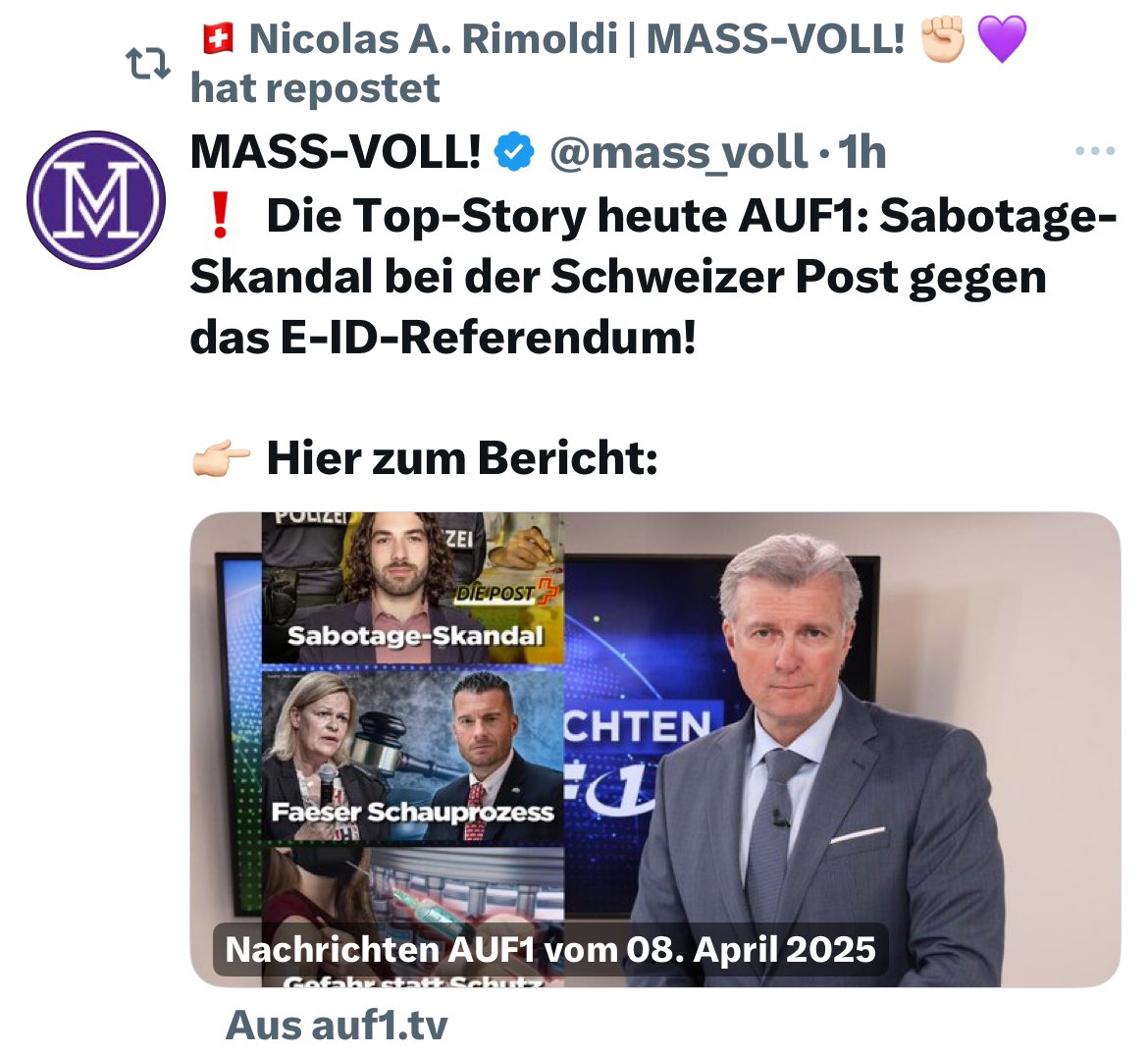 GaryPoor's tweet image. Rimoldi feiert sich dafür, dass er auf einer rechtsextremen Verschwörungsplattform ein Interview geben darf 😂🤪. Wie lost kann man sein? 🥴🤦‍♂️
