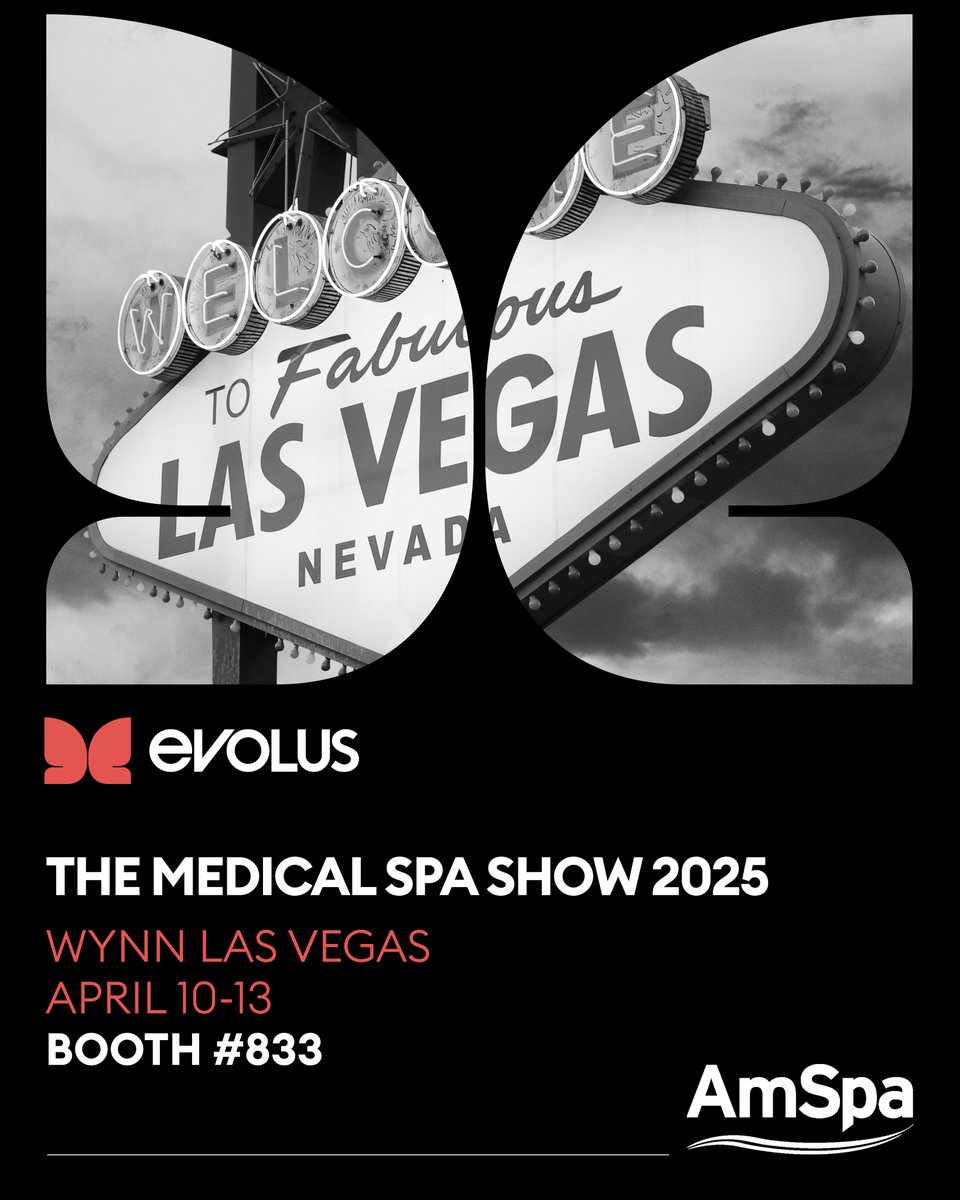 We’re in Las Vegas for AmSpa! Come see us at the Wynn Las Vegas from April 10-13 and visit Booth #833 to experience how #Evolus is redefining #performancebeauty with our cash-pay model.

#Evolus #EvolveWithUs #PerformanceBeauty #MedicalAesthetics