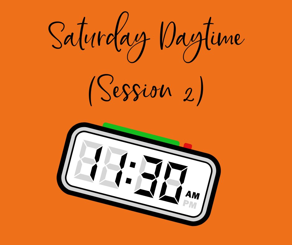 Next bit of news...

Session 2, Saturday daytime, will start at 11:30 and finish at 17:00.

That's half an hour extra to fit in one for the road 😉